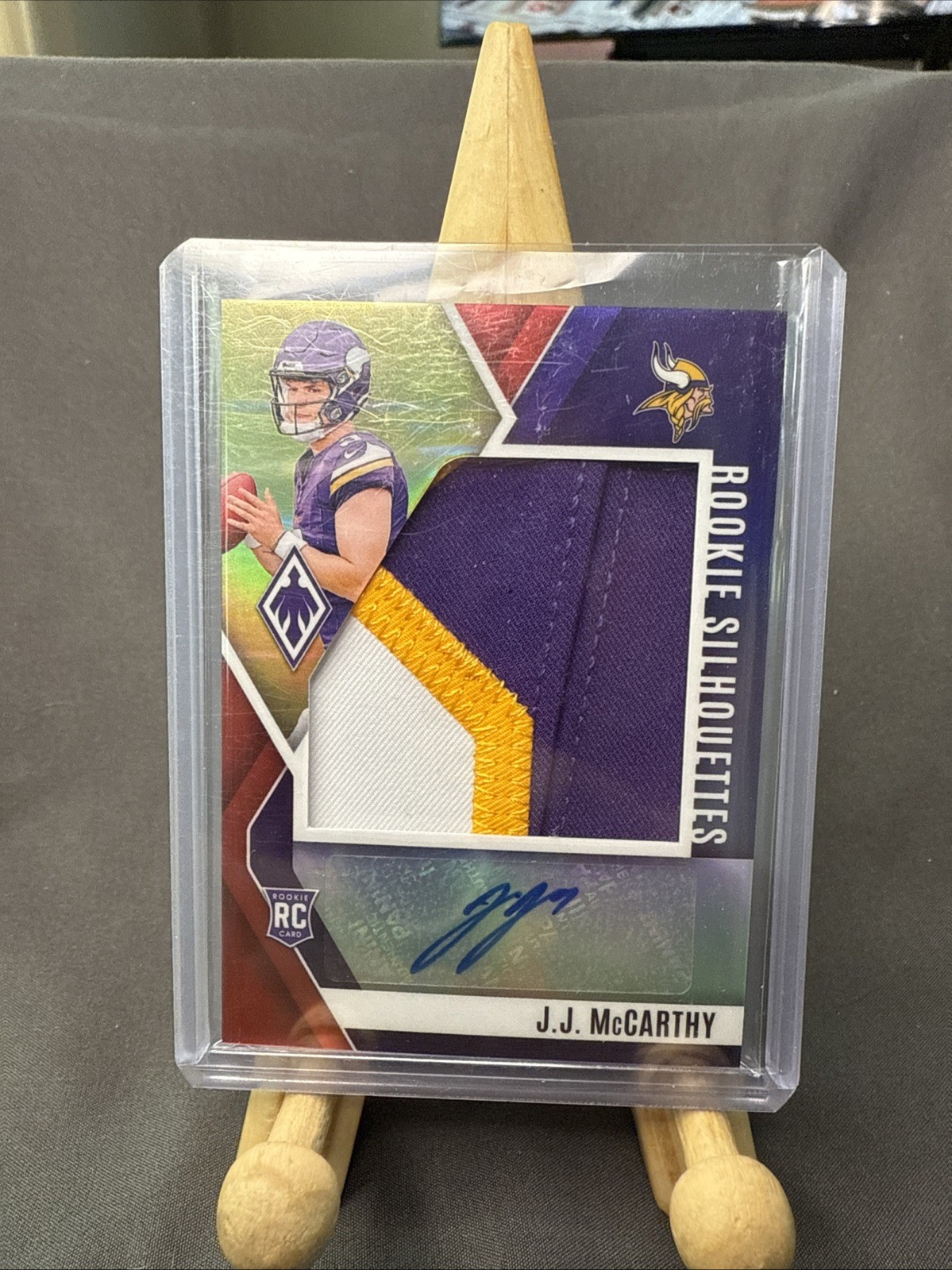 JJ McCarthy Panini Phoenix Rookie Silhouettes Autographs Relic #RSJMY Bronze