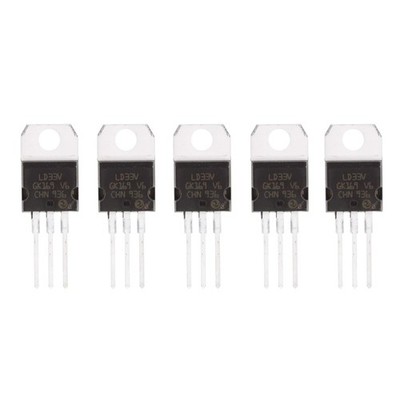 Spannungsregler LD1117V33 3,3V 950mA TO-220 5 Stück elektronische Bauteile