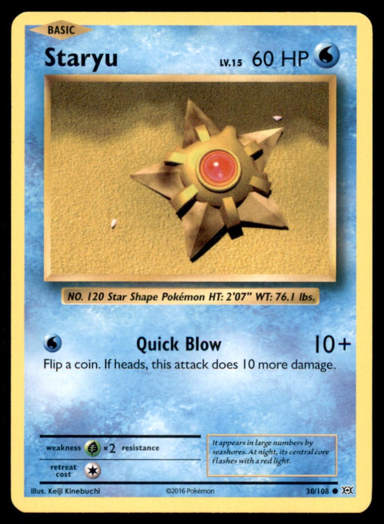 Staryu 30 108 C Evolutions Pokemon MP
