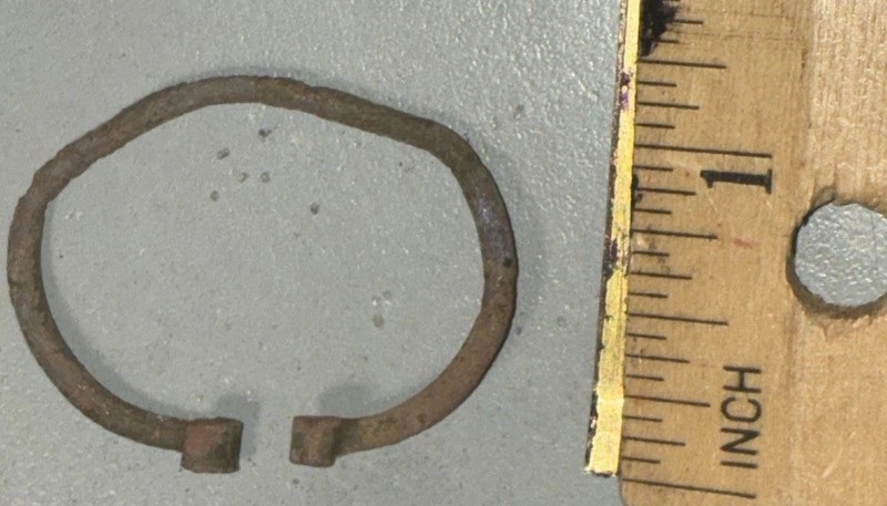 Bronze Omega Brooch Found With A Metal Detector In 1969 Near Hastings England