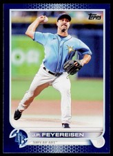2022 Topps Update J.P. Feyereisen US228 Royal Blue Tampa Bay Rays