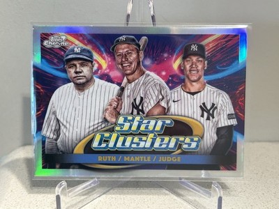 2025 Topps Cosmic Chrome - Triple Star Clusters  Ruth, Mantle,  Judge #TSC-2