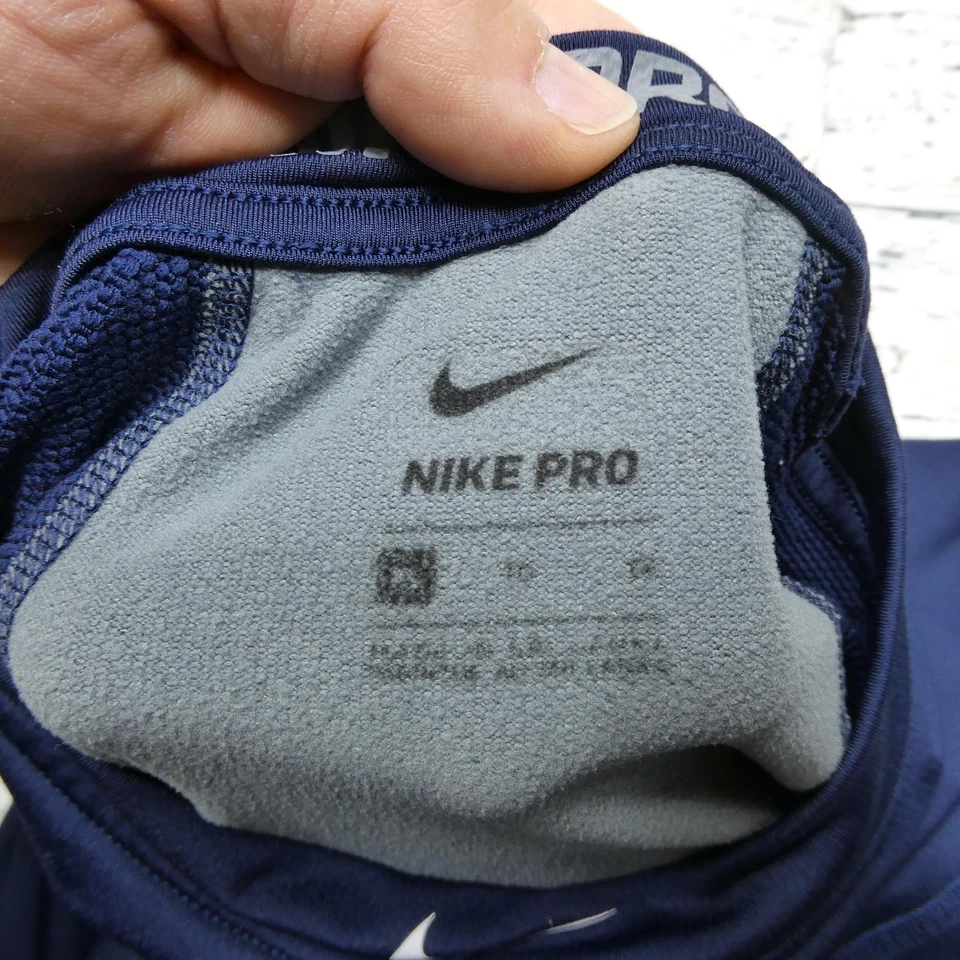 Minnesota Twins Shirt Mens XL Navy MLB Baseball Nike Pro Long Sleeve Mock Neck - Image 4 of 4