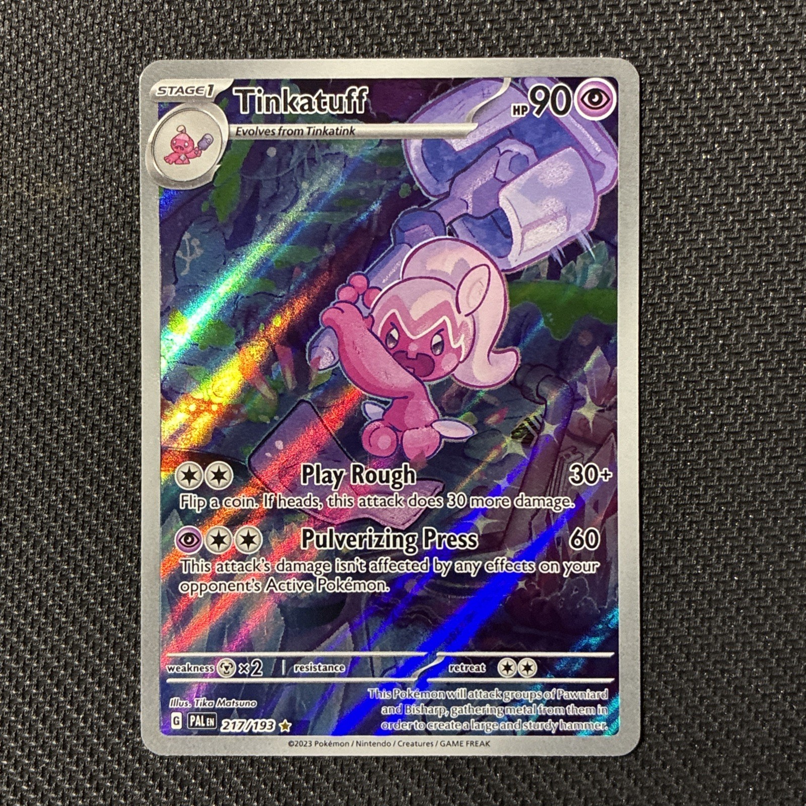 Tinkatuff 217/193 Sv02: Paldea Evolved Illustration Rare English NM