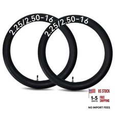 2 Pack 2.50-16 Inner Tubes with TR4 Straight Valve Stem  70/90-16 2.25/2.50
