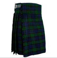 Blackwatch Tartan Kilt: Traditional Scottish Highland Dress, 8 Yard