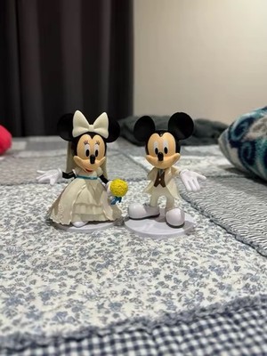Mickey Mouse Figur Micky Maus und Minnie Maus Cartoon Sammler 12cm