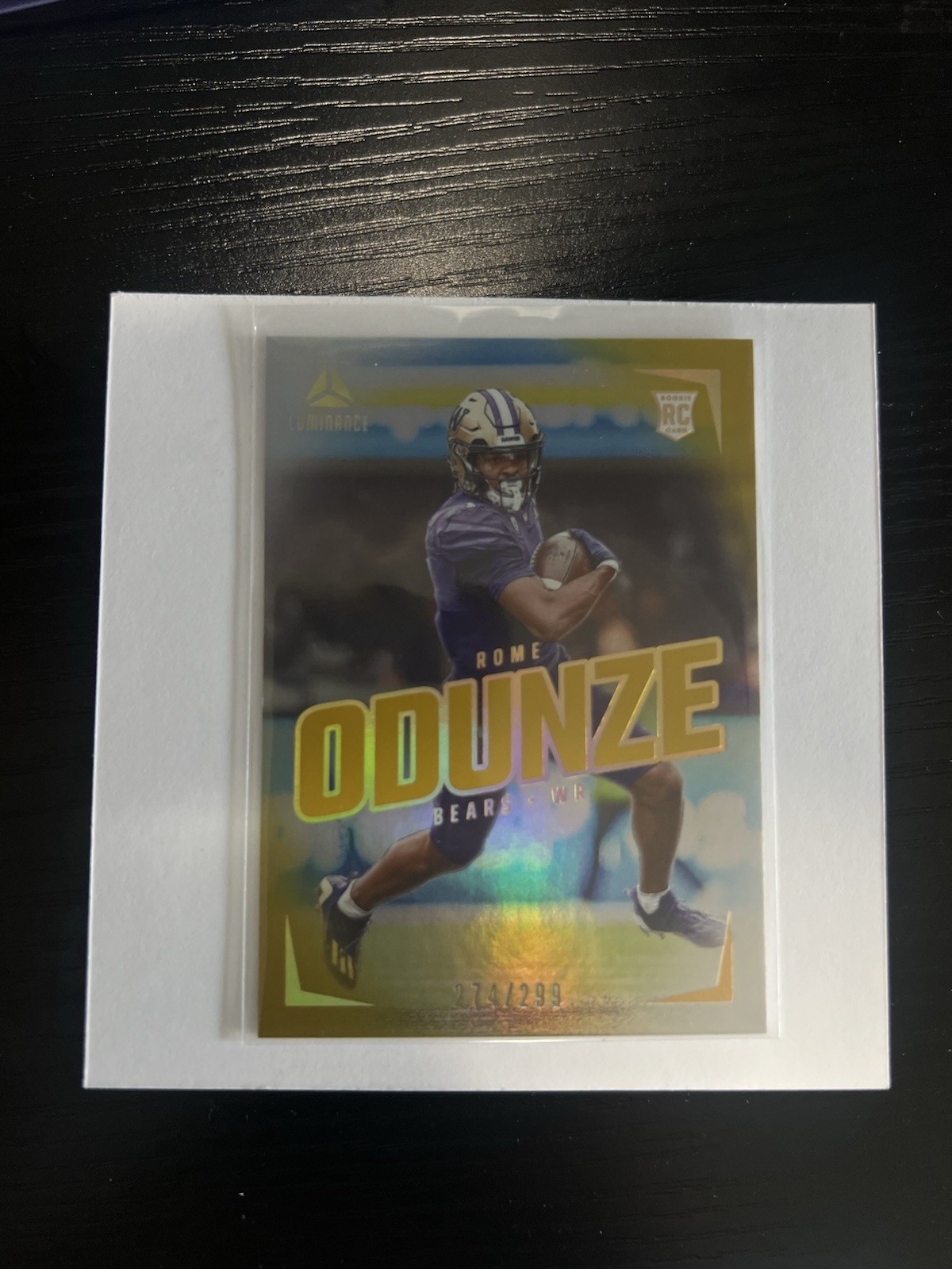 2024 Panini Luminance - Rookies Rome Odunze #106 Gold /299 (RC) 💥💥