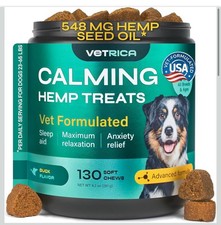 Calming Chews for Dogs with Valerian Root, Turmeric, L-Theanine