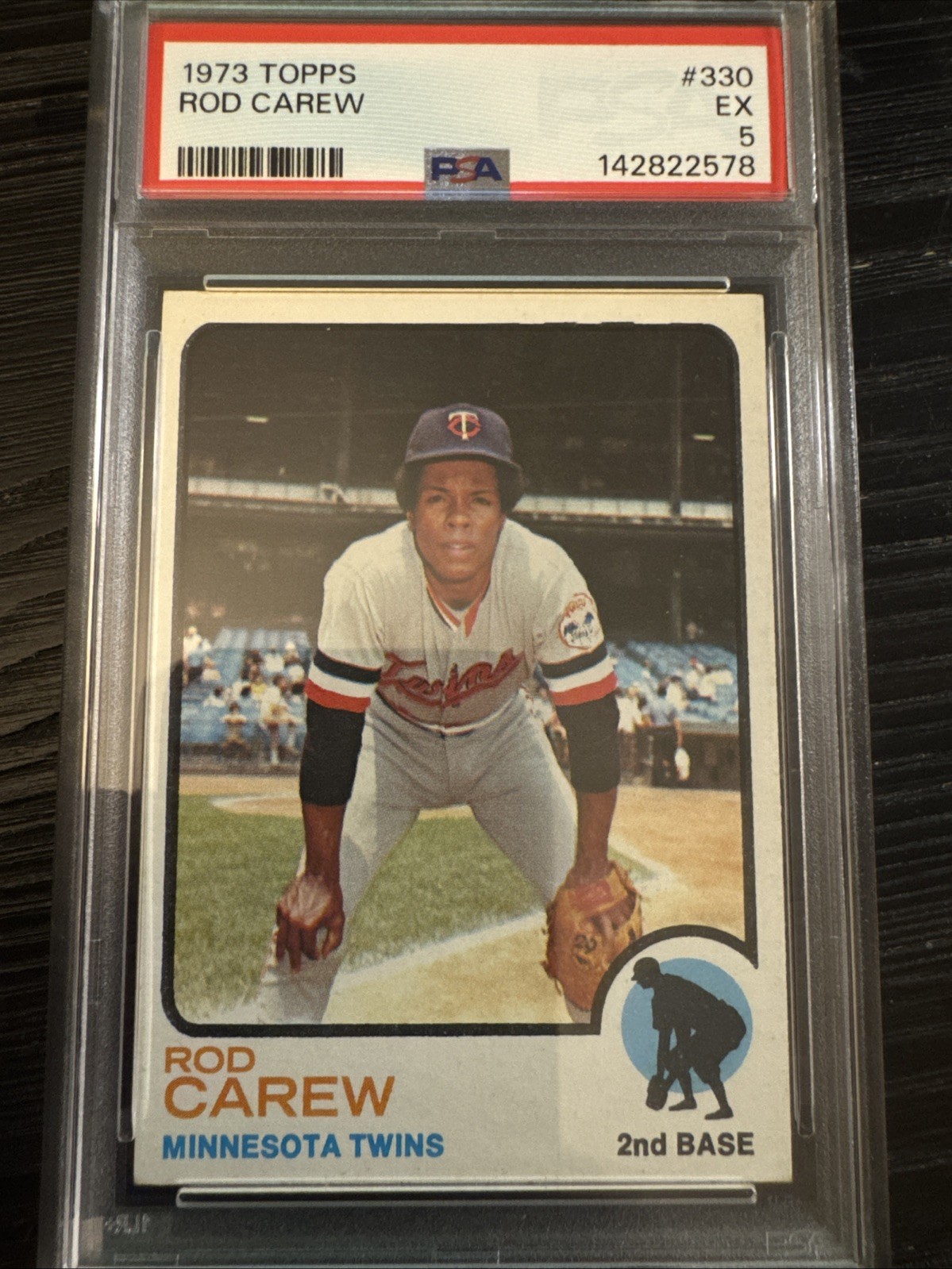 1973 Topps Baseball Rod Carew #330 PSA EX 5 HOF Twins Angels Centered