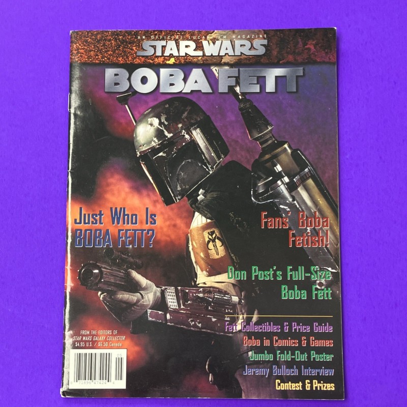 Star Wars Boba Fett Magazine Jumbo Poster Interview Contest Collectibles Guide