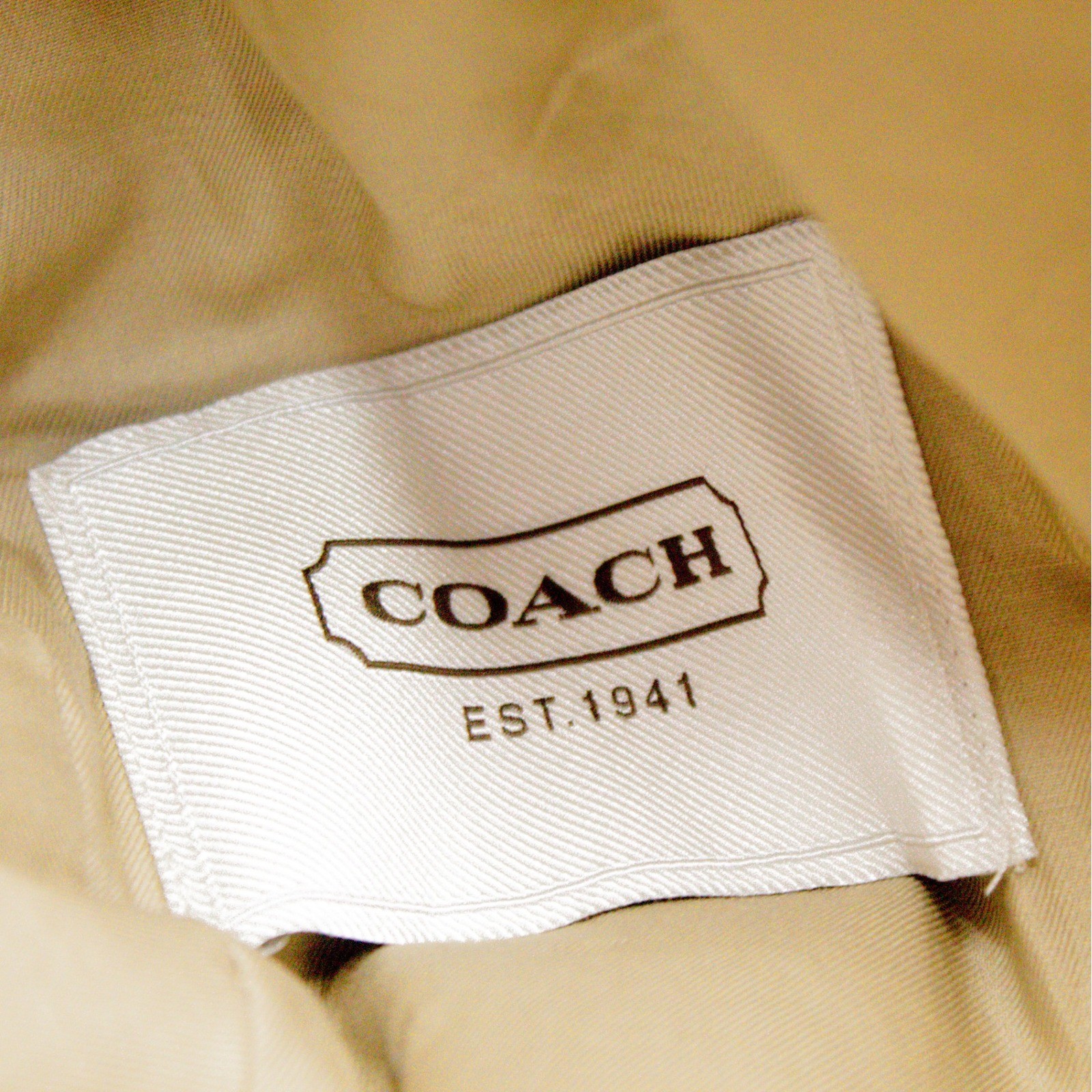 Coach Campbell Signature Hat Jacquard Tan Brown Monogram Rain Hat thumbnail 7