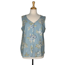 Classic Elements VTG Tank Top Floral Size Lar...