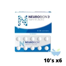 60 Tablets Neurobion Vitamin B1, B6, B12 for Numbness, Tingling & Nerve Relief