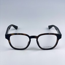 Gucci Men AUTHENTIC Eyeglasses Dark Havana Demo Oval GG1343O 002 BRAND NEW
