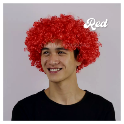 Curly Afro Wigs Colors Funky 70S Disco Clown Hair Unisex Men