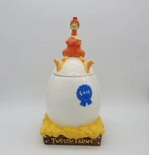 TREASURE CRAFT CHICKEN RUN THE MOVIE COOKIE JAR “GINGER”, DREAMWORKS, 14”