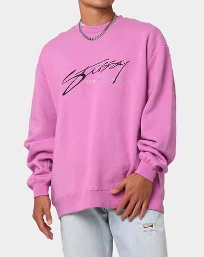 Stussy Oversized New Wave Designs Crew 