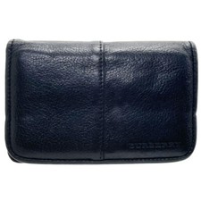 Authentic Burberry London Card Case Logo Business Card Holder Leather Black