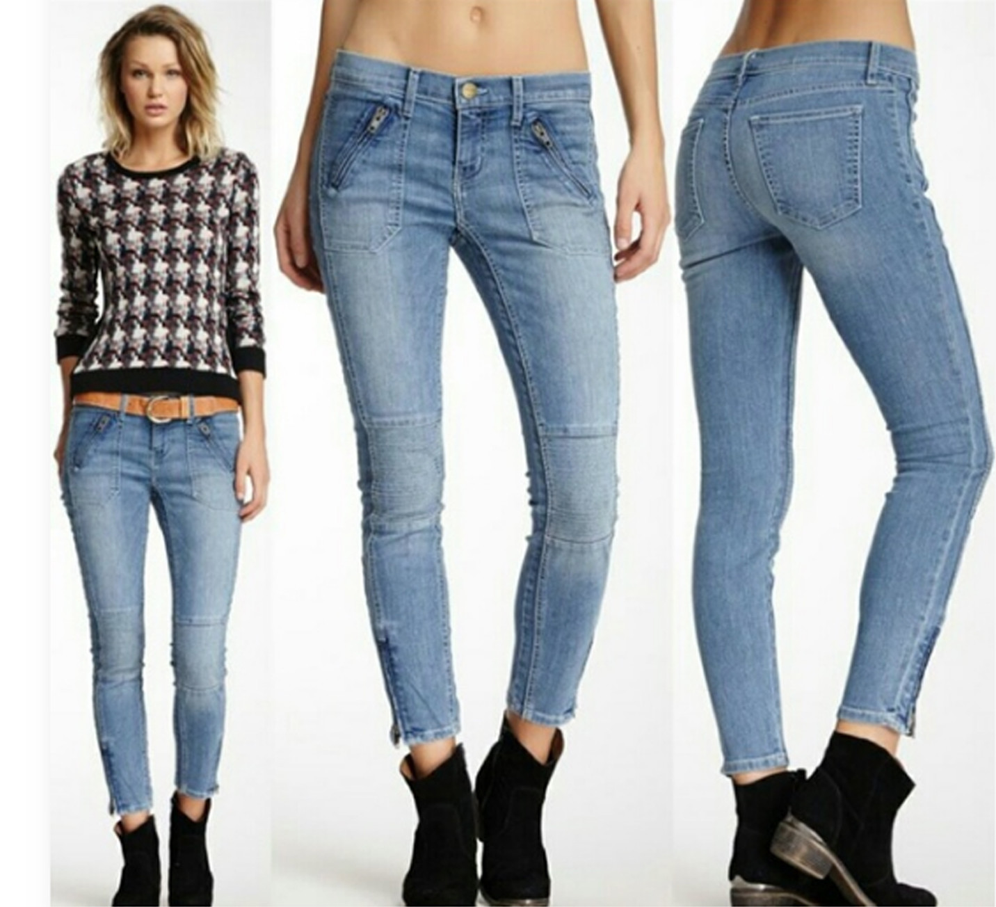 Beinen Ankle Jeans 