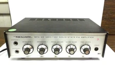 VINTAGE REALISTIC MPA-20 120V/12V SOLID STATE P.A. AMPLIFIER