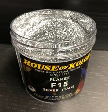 House Of Kolor Metal Flake F15 Silver 164 Dry Flake 6 Oz