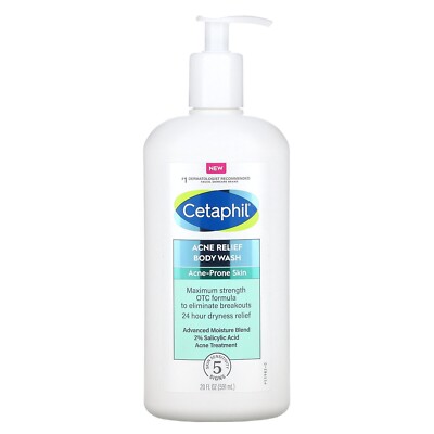 CETAPHIL Acne Relief Body Wash, 20 fl oz (591 ml) -