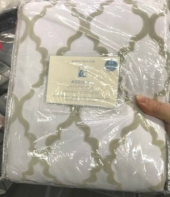 Pottery Barn Kid Set 2 Addison Drape Taupe 84l Curtain Pair