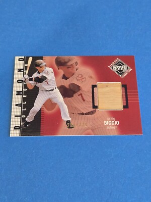 CRAIG BIGGIO - 2002 UPPER DECK DIAMOND CONNECTION - GAME-USED BAT /775