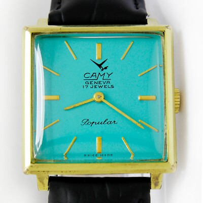CAMY Genève Popular Manual Winding Gold Plated Steel Ladies Watch