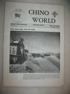 Vintage Kennecott Copper Corporation "Chino World" Magazine 10/22/76 Vol 5 No 23