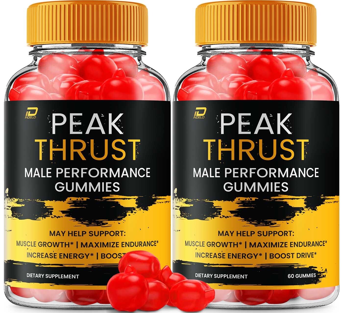 (2 Pack) Peak Thrust Gummies for Men - Peak Thrust Advanced Formula All Natural
