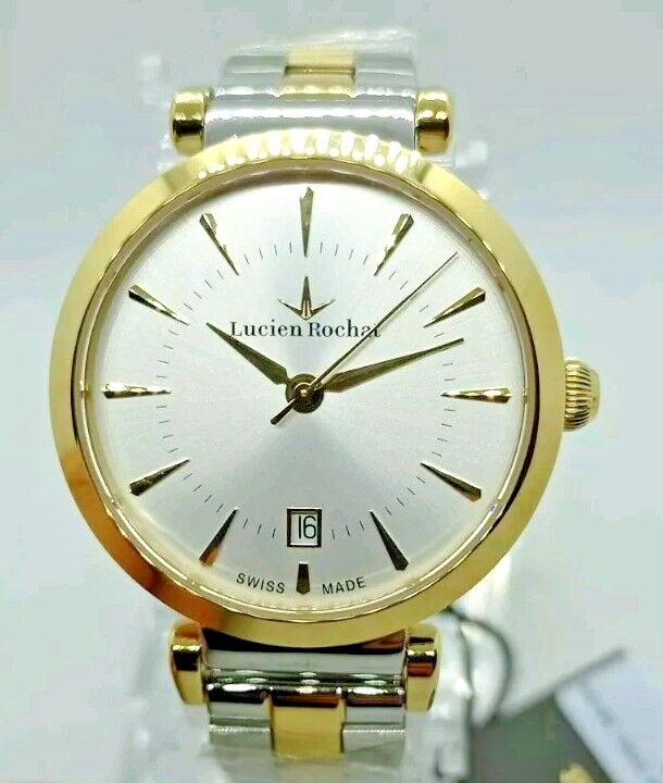 OROLOGIO DONNA LUCIEN ROCHAT,SWISS MADE,MOD. GISELLE,VETRO ZAFFIRO,ORO E ACCIAIO