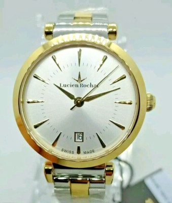 Damenuhr LUCIEN ROCHAT,Swiss Made, Mod. GISELLE, Glas Saphir, Gold Und Stahl