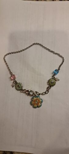 Brighton floral bloom from within Garden enamel anklet - Picture 1 of 3