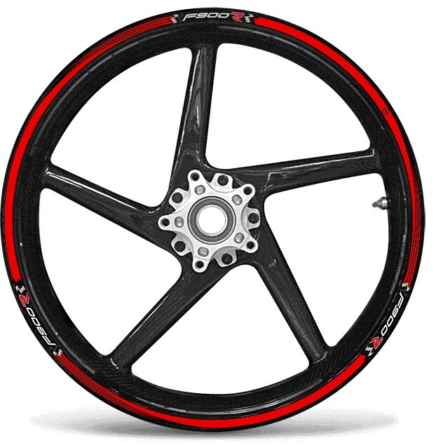 STRISCE ADESIVE compatibili per MOTO BMW GS adesivi CERCHI 17 19 tuning RALLY