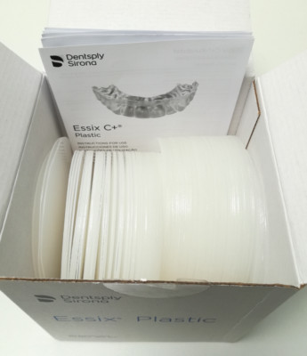 Dentsply Sirona 100x Stück Essix C+ Kunststoff 0,040x125mm rund Tiefziehfolien
