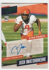 2021 Panini Chronicles Football - #PS-JIM Josh Imatorbhebhe Rookie Auto Green