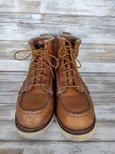 Thorogood Brown Leather Work Boots Steel Toe 12 D 804-4200 USA