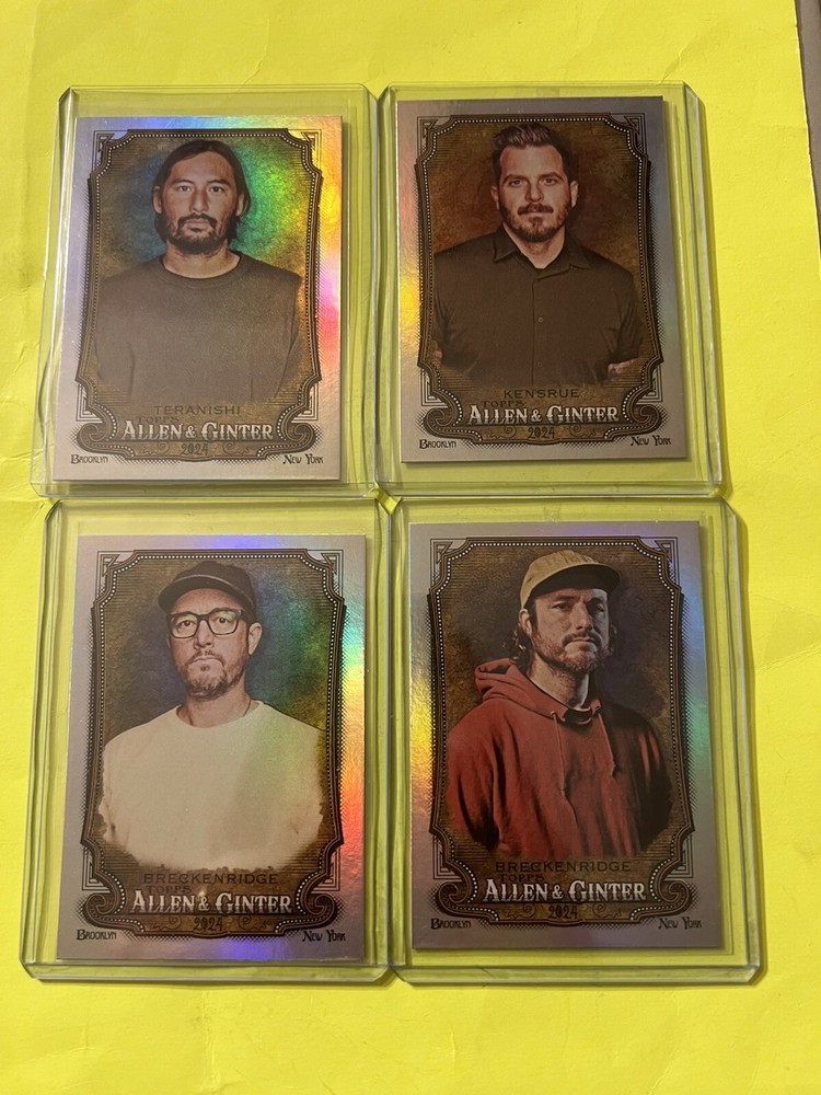 2024 Topps Allen & Ginter THRICE Set KENSRUE TERANISHI BRECKENRIDGE Silver Hot B