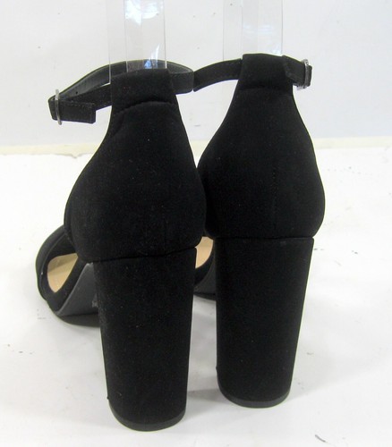 Wild Diva new black 4"Block High Heel Open Toe ankle Strap Shoes WOMEN Size 8.5 - Picture 5 of 6