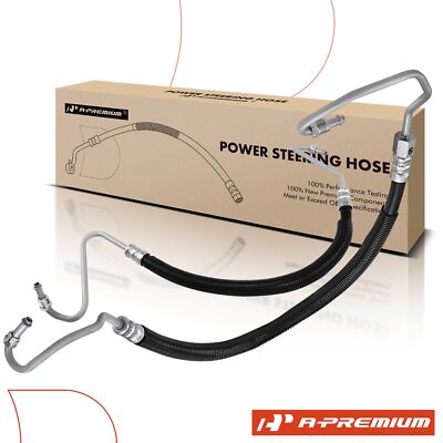 A-Premium 2x Power Steering Pressure Line Hose Assembly for Chevy Express 2500