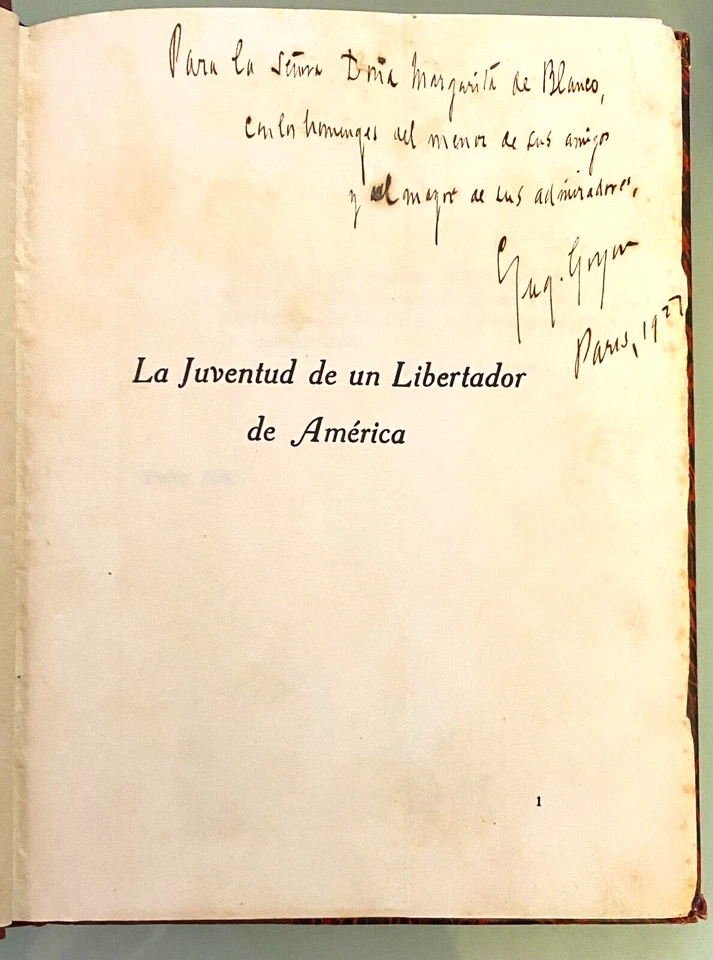 EUGENIO GARZON - UNA HOJA DE LAUREL (Spanish) 1926 1st Edition /Signed by Author - Image 3 of 4