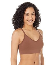 Spanx L27224 Chestnut Brown Ecocare Everyday Shaping Longline Bralette Size M