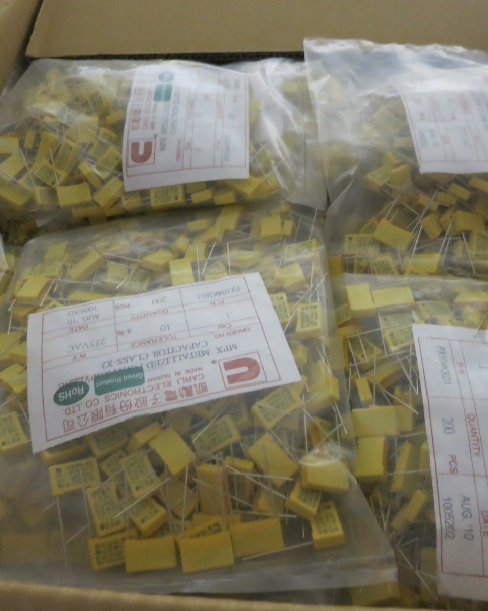 5 pcs) Plastic Film Capacitor .1K275V MPX PX104K3ID1 ** US STOCK