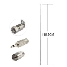 DAB 7-Sections Telescopic FM Antenna for Denon Pioneer Onkyo Yamaha Marantz Bose