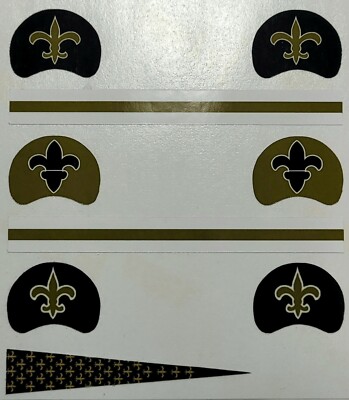 1969 Black Saints Fat Saints 2022 Saints Custom Gumball Helmet Decals
