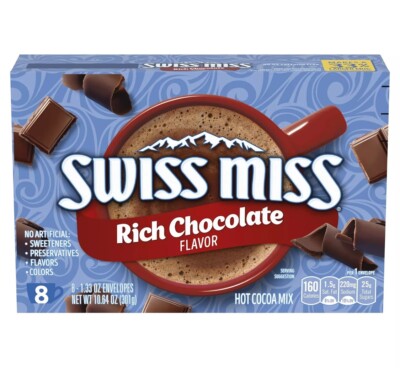 Swiss Miss Rich Chocolate Hot Cocoa Mix Instant Packets Jul/2025