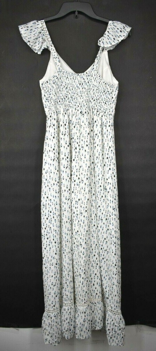blue and white leopard print dress Lenah  A & M Enterprises Bridal