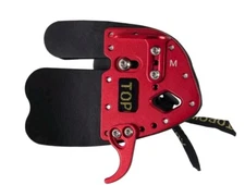 Archery Finger Guard Tab Protector Gear Leather Glove Aluminum Pad Bow Shooting